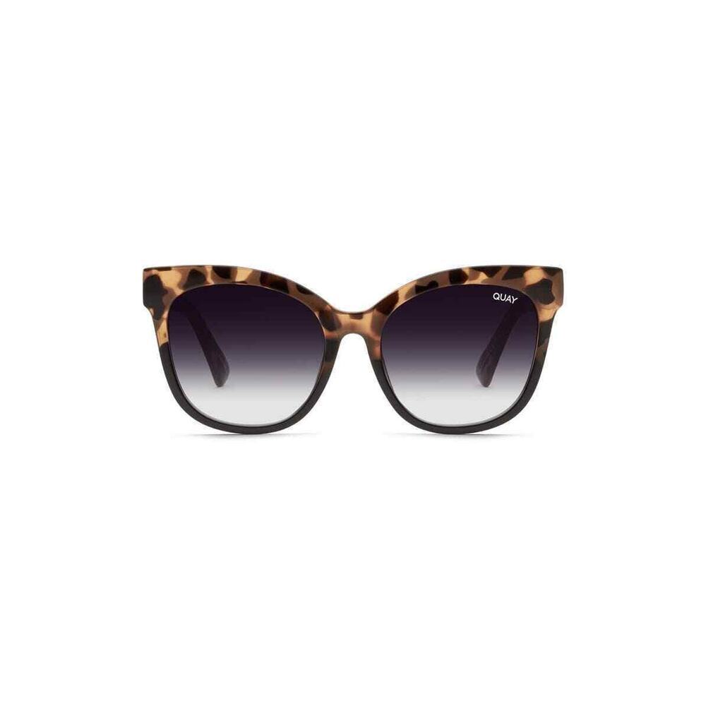 Quay Australia It's My Way Oversized Cat Eye Sunglasses Tortoise Black Fade